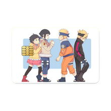 Load image into Gallery viewer, Himawari, Hinata, Naruto and Boruto  Credit Card Skins (4-in-1 Pack)
