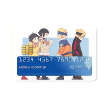 Load image into Gallery viewer, Himawari, Hinata, Naruto and Boruto  Credit Card Skins (4-in-1 Pack)