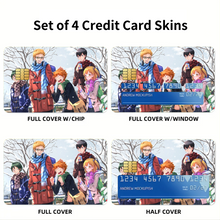 Load image into Gallery viewer, Hinata Shouyou, Kageyama Tobio, Yachi Hitoka Credit Card Skins (4-in-1 Pack)