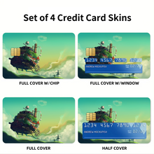 Load image into Gallery viewer, Howl's Moving Castle Credit Card Skins (4-in-1 Pack)