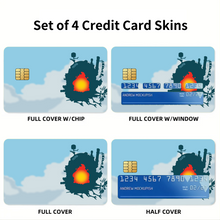 Load image into Gallery viewer, Howl's Moving Castle Credit Card Skins (4-in-1 Pack)