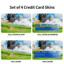 Load image into Gallery viewer, Howl's Moving Castle Credit Card Skins (4-in-1 Pack)
