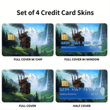 Load image into Gallery viewer, Howl's Moving Castle Credit Card Skins (4-in-1 Pack)