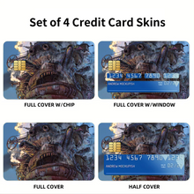 Load image into Gallery viewer, Howl's Moving Castle Credit Card Skins (4-in-1 Pack)