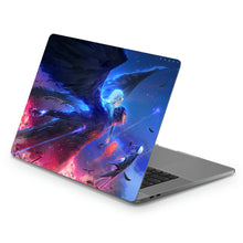 Load image into Gallery viewer, Howl, Sophie, and Turniphead flying through the sky  Macbook Skin
