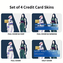 Load image into Gallery viewer, Hunter x Hunter Illumi Zoldyck Credit Card Skins (4-in-1 Pack)