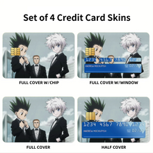 Load image into Gallery viewer, Hunter x Hunter Killua Zoldyck, Gon Freecss Credit Card Skins (4-in-1 Pack)