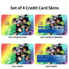 Load image into Gallery viewer, Hunter x Hunter Killua Zoldyck, Gon Freecss Credit Card Skins (4-in-1 Pack)