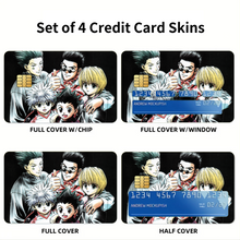 Load image into Gallery viewer, Hunter x Hunter Killua Zoldyck, Kurapika Credit Card Skins (4-in-1 Pack)