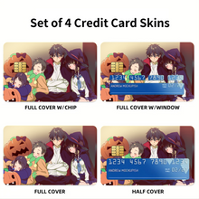 Load image into Gallery viewer, Hyouka Eru Chitanda, Satoshi Fukube, Mayaka Ibara Credit Card Skins (4-in-1 Pack)