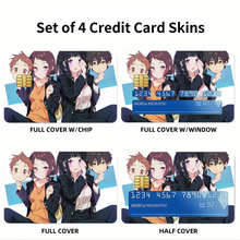 Load image into Gallery viewer, Hyouka Eru Chitanda, Satoshi Fukube, Mayaka Ibara Credit Card Skins (4-in-1 Pack)