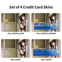 Load image into Gallery viewer, Hyouka Eru Chitanda, Satoshi Fukube, Mayaka Ibara Credit Card Skins (4-in-1 Pack)