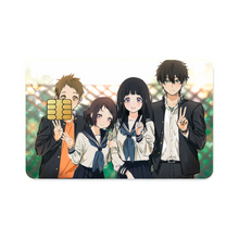 Load image into Gallery viewer, Hyouka Eru Chitanda, Satoshi Fukube, Mayaka Ibara Credit Card Skins (4-in-1 Pack)