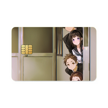Load image into Gallery viewer, Hyouka Eru Chitanda, Satoshi Fukube, Mayaka Ibara Credit Card Skins (4-in-1 Pack)