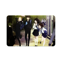Load image into Gallery viewer, Hyouka Eru Chitanda, Satoshi Fukube, Mayaka Ibara Credit Card Skins (4-in-1 Pack)