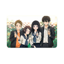 Load image into Gallery viewer, Hyouka Eru Chitanda, Satoshi Fukube, Mayaka Ibara Credit Card Skins (4-in-1 Pack)