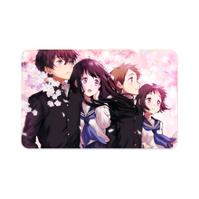 Load image into Gallery viewer, Hyouka Eru Chitanda, Satoshi Fukube, Mayaka Ibara Credit Card Skins (4-in-1 Pack)