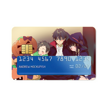 Load image into Gallery viewer, Hyouka Eru Chitanda, Satoshi Fukube, Mayaka Ibara Credit Card Skins (4-in-1 Pack)