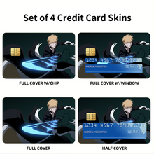 Load image into Gallery viewer, Ichigo Kurosaki Credit Card Skins (4-in-1 Pack)