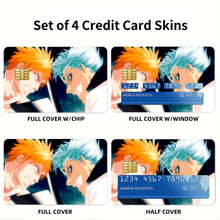 Load image into Gallery viewer, Ichigo vs Grimmjow Credit Card Skins (4-in-1 Pack)