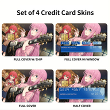 Load image into Gallery viewer, Ikuyo Kita & Hitori Gotou Credit Card Skins (4-in-1 Pack)