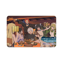 Load image into Gallery viewer, Is It Wrong to Try to Pick Up Girls in a Dungeon? Bell Cranel, Hestia, Liliruca Arde, Welf Crozzo Credit Card Skins (4-in-1 Pack)