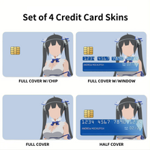 Load image into Gallery viewer, Is It Wrong to Try to Pick Up Girls in a Dungeon? Hestia Credit Card Skins (4-in-1 Pack)