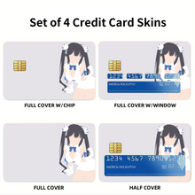 Load image into Gallery viewer, Is It Wrong to Try to Pick Up Girls in a Dungeon? Hestia Credit Card Skins (4-in-1 Pack)