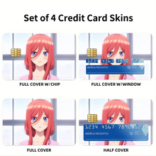 Load image into Gallery viewer, Itsuki Nakano Credit Card Skins (4-in-1 Pack)