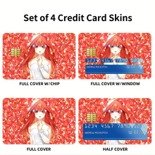 Load image into Gallery viewer, Itsuki Nakano Credit Card Skins (4-in-1 Pack)