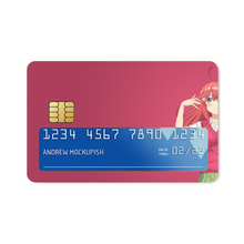 Load image into Gallery viewer, Itsuki Nakano from 5-Toubun no Hanayome Credit Card Skins (4-in-1 Pack)