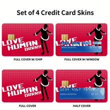 Load image into Gallery viewer, Izaya Orihara Credit Card Skins (4-in-1 Pack)