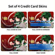 Load image into Gallery viewer, Izuku Midoriya (Boku no Hero Academia) Credit Card Skins (4-in-1 Pack)