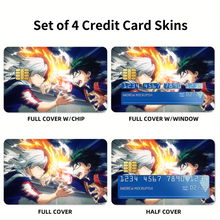 Load image into Gallery viewer, Izuku VS Shoto Credit Card Skins (4-in-1 Pack)