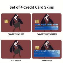 Load image into Gallery viewer, Jabami Yumeko,Kakegurui,Minimalist Credit Card Skins (4-in-1 Pack)