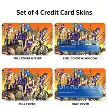 Load image into Gallery viewer, JoJo's Bizarre Adventure: 1-7 Credit Card Skins (4-in-1 Pack)