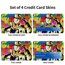 Load image into Gallery viewer, JoJo's Bizarre Adventure: Diamond is Unbreakable - Jotaro Kujo Credit Card Skins (4-in-1 Pack)