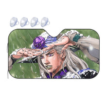 Load image into Gallery viewer, JoJo's Bizarre Adventure: Steel Ball Run - Gyro Zeppeli  Car Sunshade