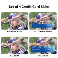 Load image into Gallery viewer, JoJo's Bizarre Adventure: Steel Ball Run - Gyro Zeppeli Credit Card Skins (4-in-1 Pack)
