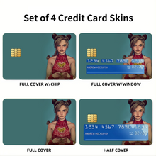 Load image into Gallery viewer, Jolyne Cujoh / Stone Ocean Credit Card Skins (4-in-1 Pack)