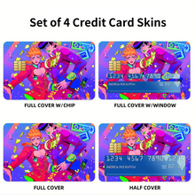 Load image into Gallery viewer, Josuke and Giorgio Credit Card Skins (4-in-1 Pack)