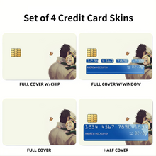 Load image into Gallery viewer, Jotaro Kujo and Jolyne Cujoh Credit Card Skins (4-in-1 Pack)