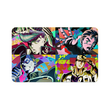 Load image into Gallery viewer, Jotaro Kujo Josuke Higashikata and Okuyasu Nijimura Credit Card Skins (4-in-1 Pack)