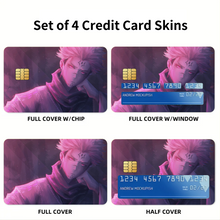 Load image into Gallery viewer, Jujutsu Kaisen Credit Card Skins (4-in-1 Pack)