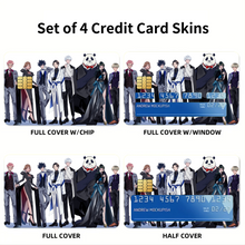 Load image into Gallery viewer, Jujutsu Kaisen Credit Card Skins (4-in-1 Pack)