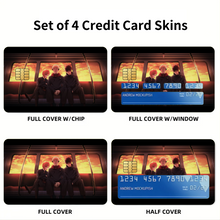 Load image into Gallery viewer, Jujutsu Kaisen Megumi Fushiguro, Nobara Kugisaki Credit Card Skins (4-in-1 Pack)
