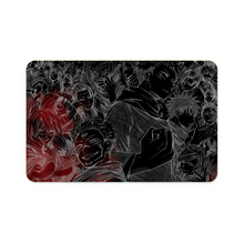 Load image into Gallery viewer, Jujutsu Kaisen Megumi Fushiguro, Nobara Kugisaki, Kento Nanami, Toge Inumaki, Maki Zenin Credit Card Skins (4-in-1 Pack)