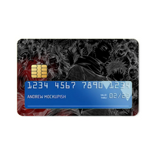 Load image into Gallery viewer, Jujutsu Kaisen Megumi Fushiguro, Nobara Kugisaki, Kento Nanami, Toge Inumaki, Maki Zenin Credit Card Skins (4-in-1 Pack)