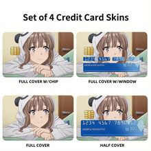 Load image into Gallery viewer, Kaede Azusagawa Credit Card Skins (4-in-1 Pack)