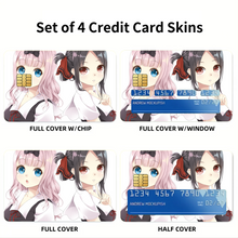 Load image into Gallery viewer, Kaguya and Chika Credit Card Skins (4-in-1 Pack)